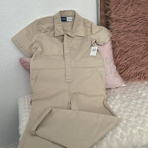 Old Navy Toddler Girls Jumpsuit Relaxed Slim Tan